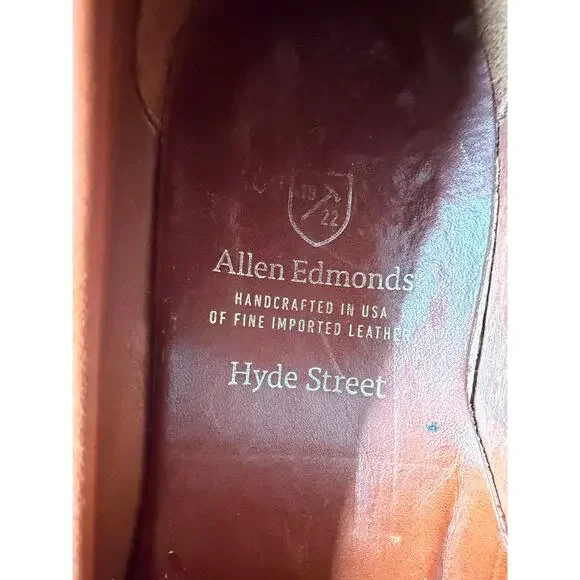 Allen Edmonds Hyde Street Tassel Loafers Mens 8.5 Brown Preppy